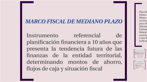 marco macro fiscal de mediano plazo